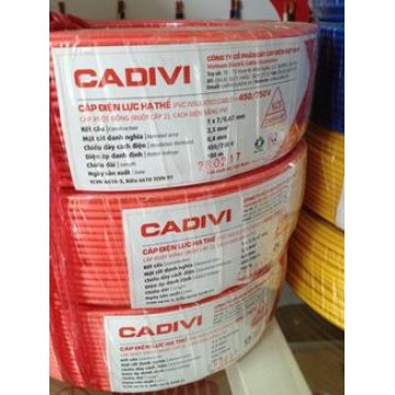 DÂY ĐIỆN ĐÔI CADIVI - VCMD 2X1.25 (2X40/0.2MM)